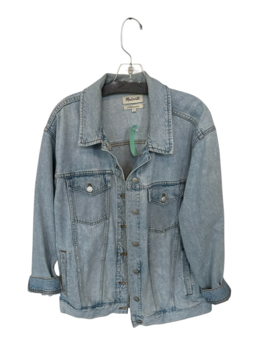 Madewell Size L Light Wash Cotton Denim Jacket Light Wash / L