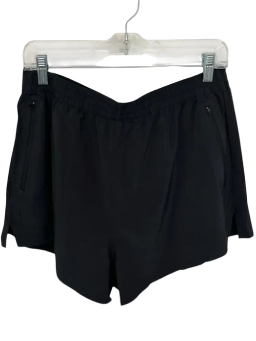 Outdoor Voices Size L Black Recycled Polyester Drawstring Athletic Shorts Black / L