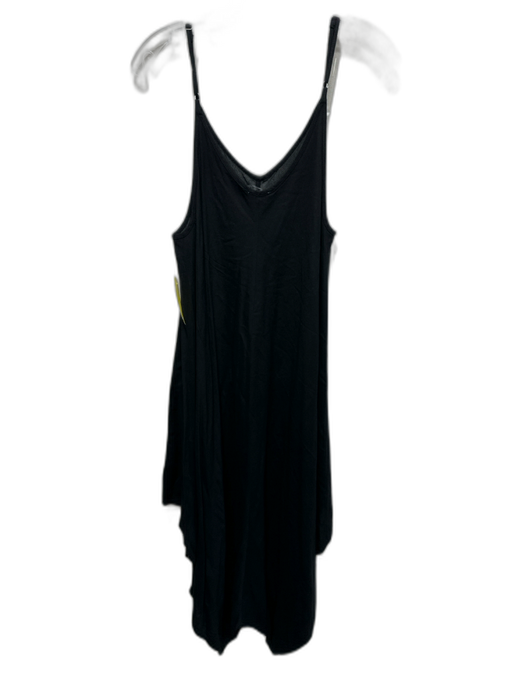Elan Size XS Black Rayon Sleeveless Midi Dress Black / XS