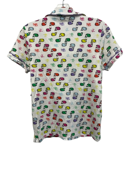 Roller Rabbit Size XS Purple, Pink, Green Cotton Short Sleeve whales Short Set Purple, Pink, Green / XS