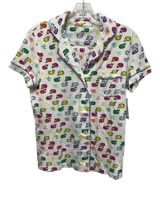 Roller Rabbit Size XS Purple, Pink, Green Cotton Short Sleeve whales Short Set Purple, Pink, Green / XS