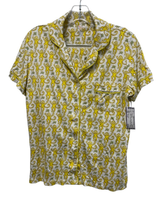 Roller Rabbit Size Small Yellow, White, Green Cotton Short Sleeve Short Set Yellow, White, Green / Small