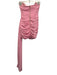 Runaway The Label Size XS Light Pink Polyester Mini Scoop Neck Ruched Sash Dress Light Pink / XS