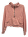 Lululemon Size XS/S Pale Pink Cotton Blend Long Sleeve Hood Half Zip Jacket Pale Pink / XS/S