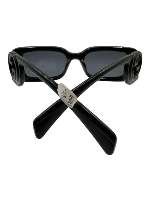 Gucci Black Acetate Rectangle Logo case incl Sunglasses Black