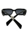 Gucci Black Acetate Rectangle Logo case incl Sunglasses Black