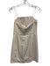 Do + Be Size Large Ivory White Faux Leather Strapless Paneled Side Zip Dress Ivory White / Large