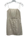 Do + Be Size Large Ivory White Faux Leather Strapless Paneled Side Zip Dress Ivory White / Large