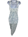Adeirlina Size XS Light Blue Polyester Sleeveless Floral Button Front Dress Light Blue / XS