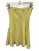 Norma Kamali Size XS Yellow Polyester Strapless Paneled Mini Dress Yellow / XS
