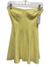 Norma Kamali Size XS Yellow Polyester Strapless Paneled Mini Dress Yellow / XS