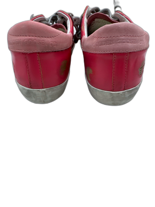 Golden Goose Shoe Size 37 Pink & gray Leather Brushed Low Top Superstar Sneakers Pink & gray / 37