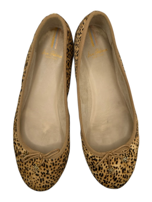 Sam Edelman Shoe Size 10 Tan & black Pony Hair Animal Print Front bow Flats Tan & black / 10