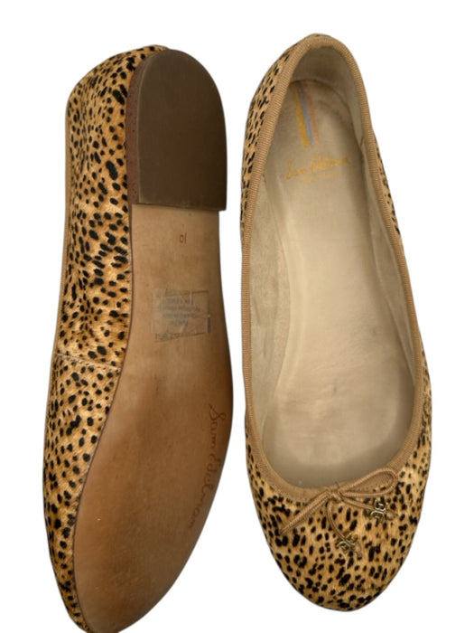 Sam Edelman Shoe Size 10 Tan & black Pony Hair Animal Print Front bow Flats Tan & black / 10
