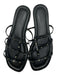 Schutz Shoe Size 10 Black Leather Studded Strappy Sandals Black / 10