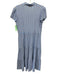 Jude Connally Size XS Blue, Orange & White Nylon Blend Cap Sleeve V Neck Dress Blue, Orange & White / XS