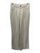 Avec Les Filles Size XS Khaki Beige Cotton Blend Pleated Front Trouser Pants Khaki Beige / XS