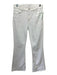 Frame Size 26 White Cotton Blend Denim 5 Pocket Button & Zip Fly Flare Jeans White / 26