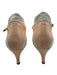 Charles Jourdan Shoe Size 7.5 Cream & Peach Leather Upper Ankle Buckle Pumps Cream & Peach / 7.5