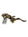 Christian Dior Gold & Black Metal Enamel Rhinestone Lizard Pin Brooch Gold & Black