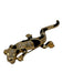 Christian Dior Gold & Black Metal Enamel Rhinestone Lizard Pin Brooch Gold & Black