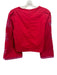 Hyacinth House Size M Red & Pink Cotton Ladder Lace Accents Back Zip Top Red & Pink / M