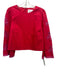 Hyacinth House Size M Red & Pink Cotton Ladder Lace Accents Back Zip Top Red & Pink / M