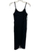 Eileen Fisher Size PP Black Cotton Gauze Spaghetti Strap Raw Hem Jumpsuit Black / PP