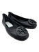 Tory Burch Shoe Size 5.5 Black Leather Upper Logo Scrunch Ankle Pump Flats Black / 5.5