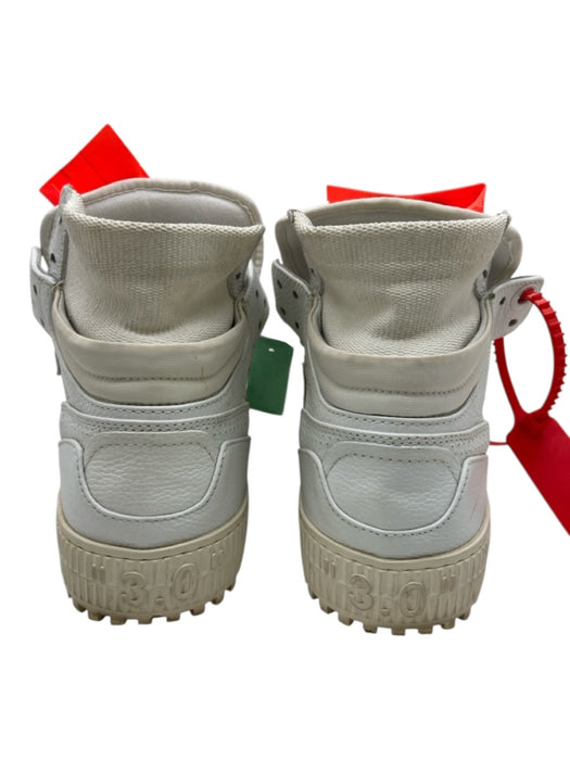 Off White Shoe Size 41 White Leather Solid Sneaker Men's Shoes White / 41
