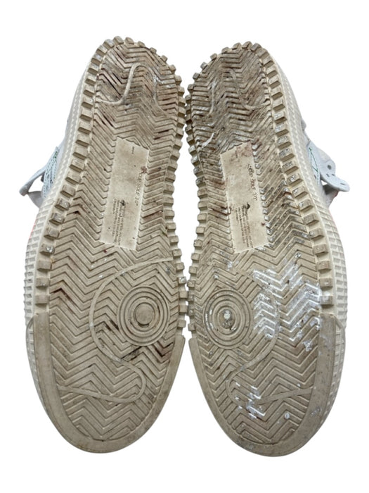 Off White Shoe Size 41 White Leather Solid Sneaker Men's Shoes White / 41