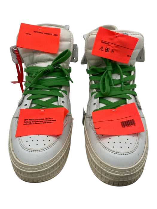 Off White Shoe Size 41 White Leather Solid Sneaker Men's Shoes White / 41