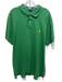 Polo Size XXL Green Cotton Solid Polo Men's Short Sleeve Green / XXL