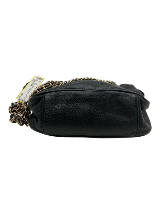 Tory Burch Black Leather Braided Chain Zip Close Dust bag incl. Bag Black