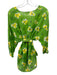 Ann Mashburn Size XS Green, Yellow, White Cotton Silk Semi Sheer Tie Dye Top Green, Yellow, White / XS