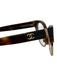 Chanel Brown & Gold Acetate Goldtone Trim Tortoiseshell CC Logo Glasses Brown & Gold