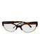 Chanel Brown & Gold Acetate Goldtone Trim Tortoiseshell CC Logo Glasses Brown & Gold
