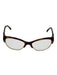 Chanel Brown & Gold Acetate Goldtone Trim Tortoiseshell CC Logo Glasses Brown & Gold