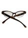 Chanel Brown & Gold Acetate Goldtone Trim Tortoiseshell CC Logo Glasses Brown & Gold