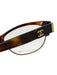 Chanel Brown & Gold Acetate Goldtone Trim Tortoiseshell CC Logo Glasses Brown & Gold