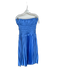 Abercrombie & Fitch Size S Cornflower Blue Polyester Strapless Ruffle Midi Gown Cornflower Blue / S