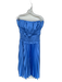Abercrombie & Fitch Size S Cornflower Blue Polyester Strapless Ruffle Midi Gown Cornflower Blue / S