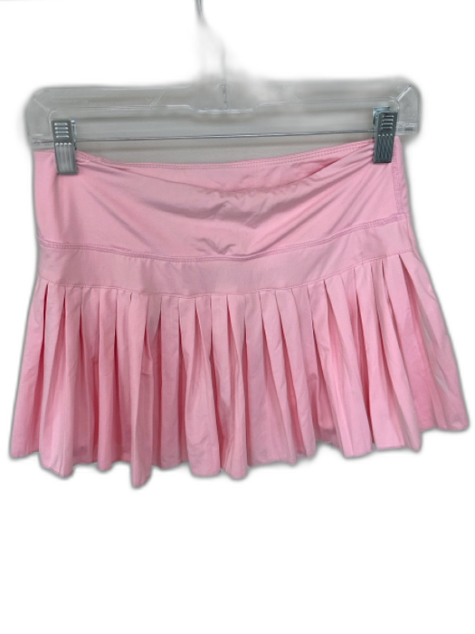 Goldhinge Size M Pink Polyester Pleated Athletic Skirt Pink / M