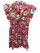 CROSBY by Mollie Burch Size L Pink, Brown & Teal Cotton Blend Dress Pink, Brown & Teal / L