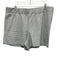 J Crew Size 4 White & Grey Cotton Blend Striped Elastic Waist Shorts White & Grey / 4