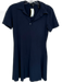 Theory Size S Navy Blue Cotton Quarter Button Collar Mini Dress Navy Blue / S