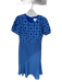 Donna Morgan Size 6 Blue Polyester Mosaic Puff Sleeve Maxi Dress Blue / 6