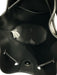 Lauren Ralph Lauren Black & White Leather Beach Print Silver Tone Hardware Bag Black & White / One Size