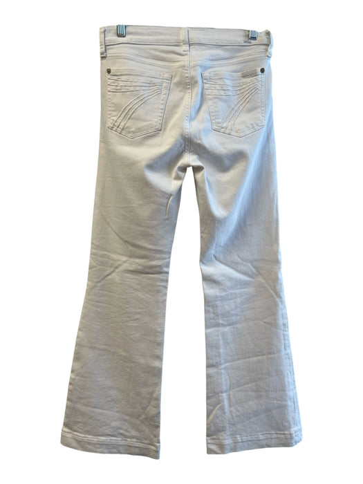7 For All Mankind Size 28 White High Rise 5 Pocket Zip Fly Wide Leg Jeans White / 28