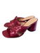 Marc Jacobs Shoe Size 39 Pink Patent Leather Glitter-Embellished Mules Shoes Pink / 39